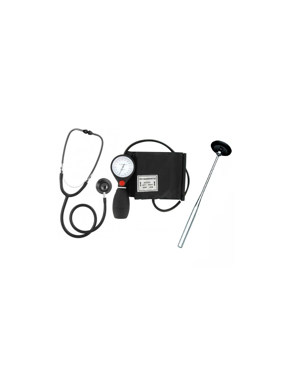 Kit Clinique (1x stéthoscope, 1x tensiomètre , 1x marteau à réflexes)