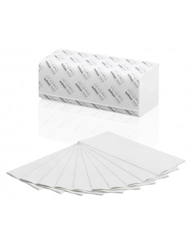 Essuie-mains en V - 21 x 25 cm - Carton de 3150 feuilles (15 paquets de 210)