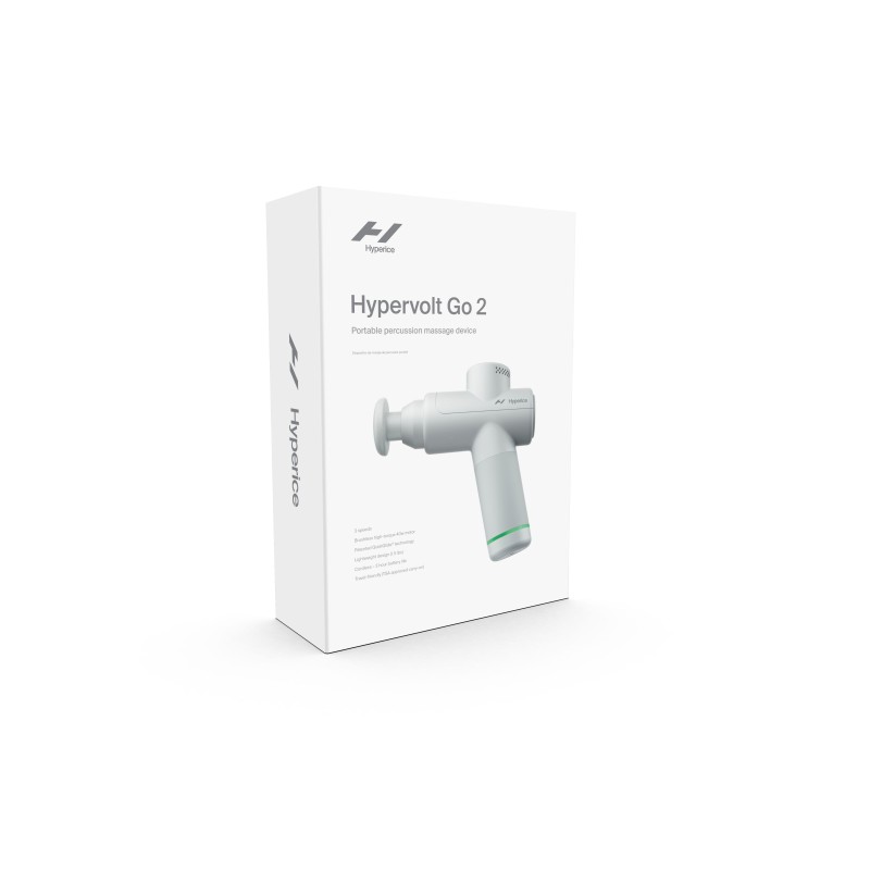 Pistolet de massage HYPERVOLT GO 2 sans fil pour la réduction des douleurs et raideurs musculaires, l'amélioration de l'amplitud