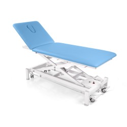 Table de massage Galaxy 2 sections - dos - électrique - 2 roues