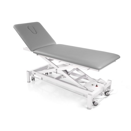 Table de massage Galaxy 2 sections - dos - électrique - 4 roues