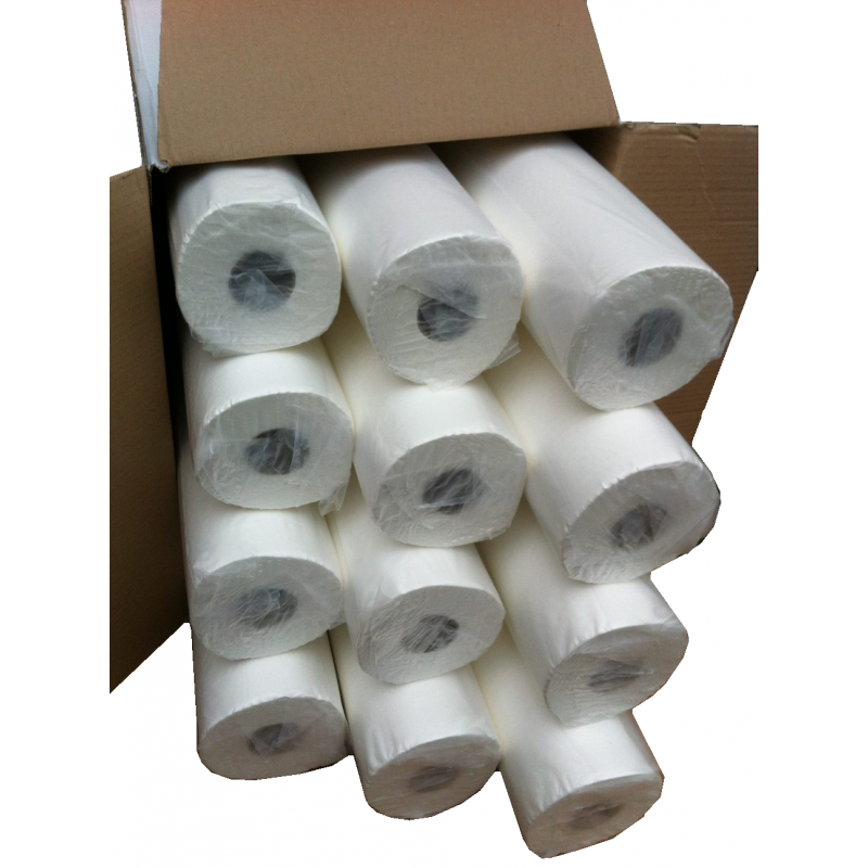 Draps d'examen lisse  - 12 Rouleaux - 50 X 34 cm - Fabriqué en France