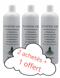 Gel pour ultrasons bleu -...