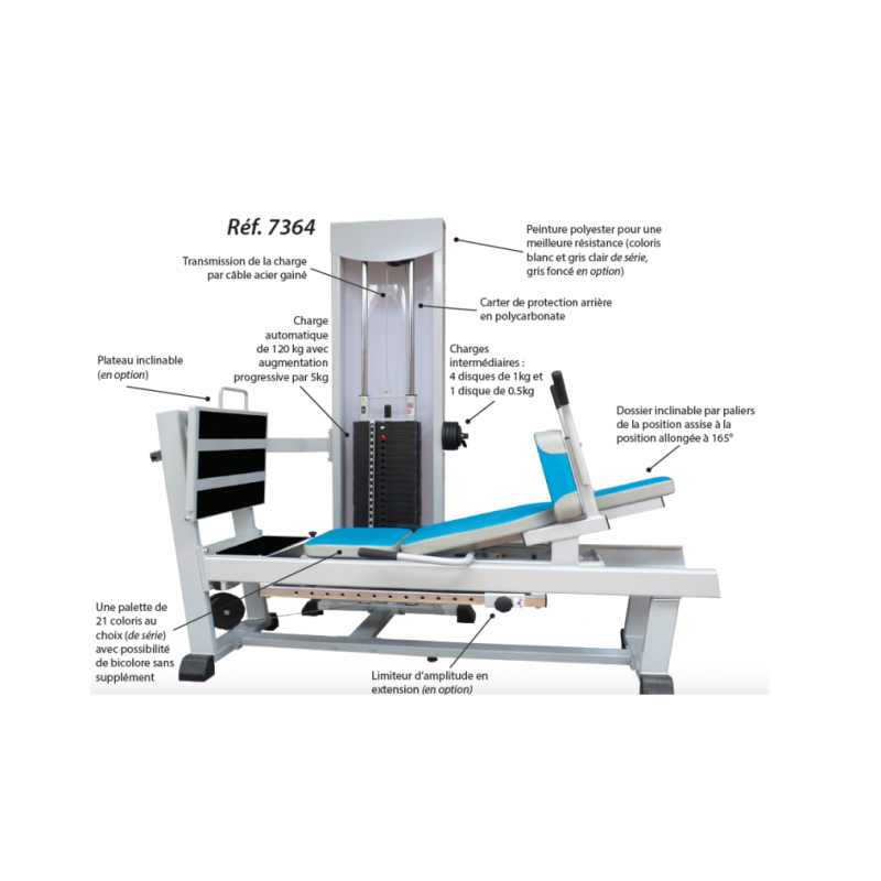 Presse mixte à charge latérale 120kg