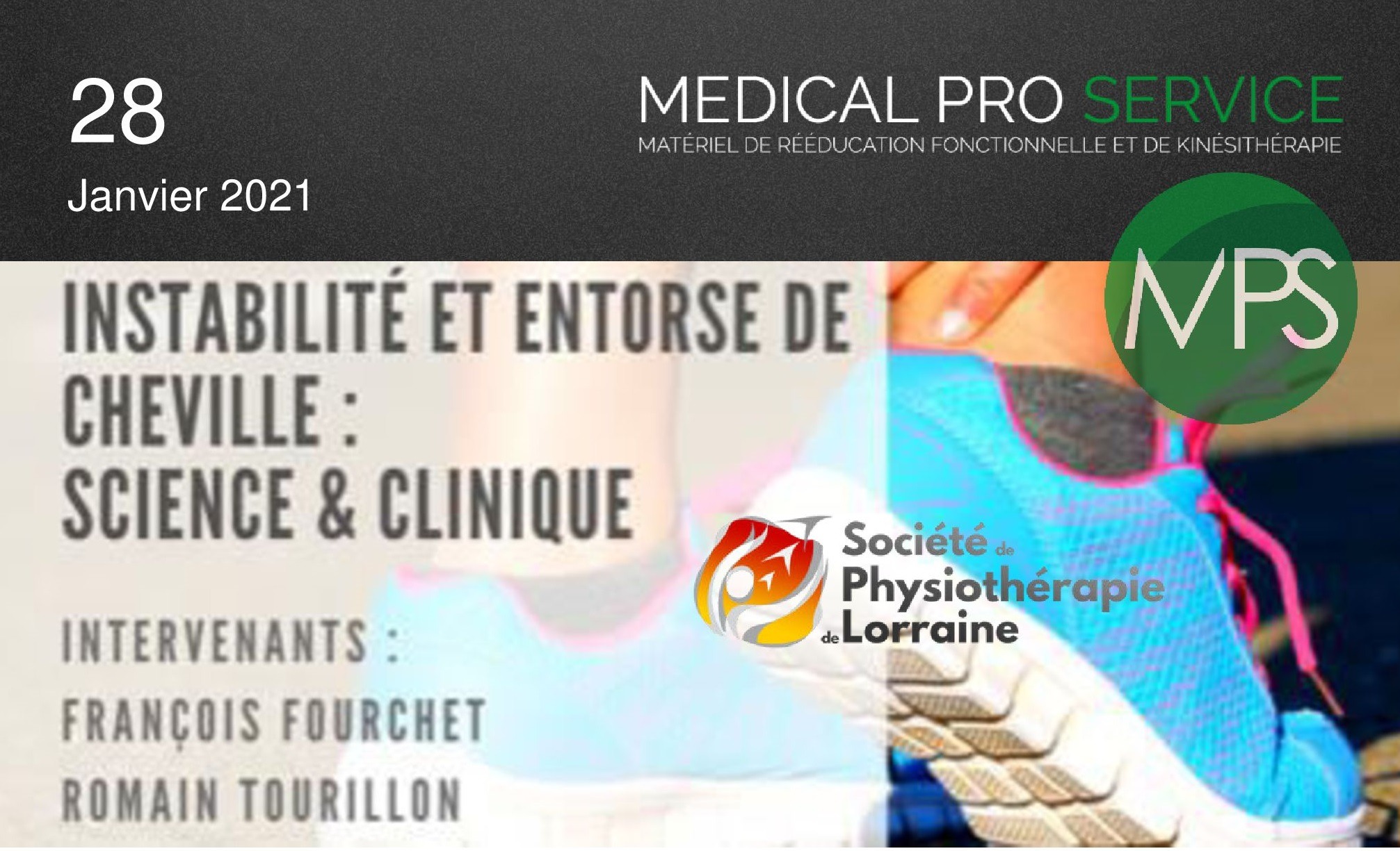 CONFÉRENCE : INSTABILITÉ ET ENTORSE DE CHEVILLE  LE 28.01.2021